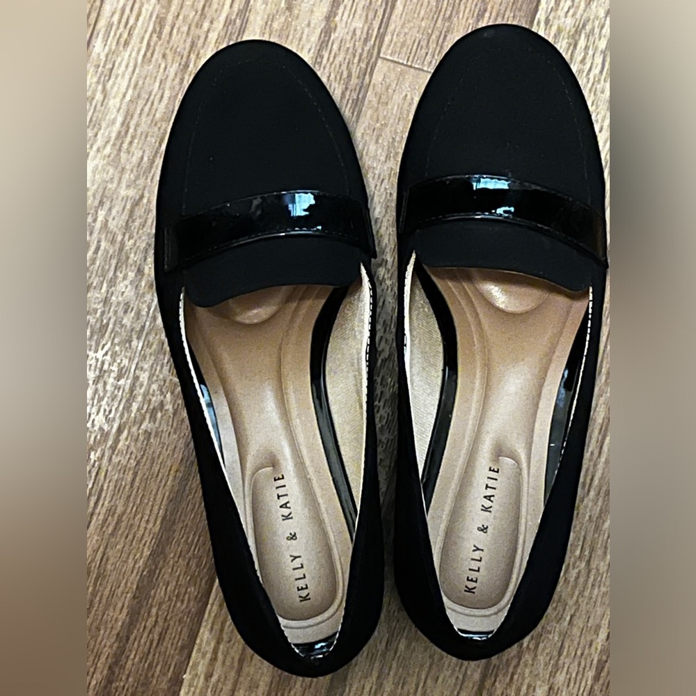 Kelly & Katie Black loafers, rarely used, great condition, size 7M